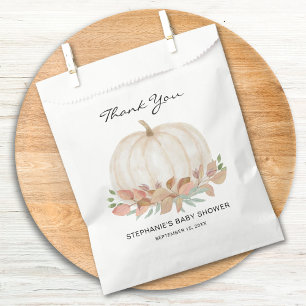 Fall Pumpkin Baby Shower Favour Bag