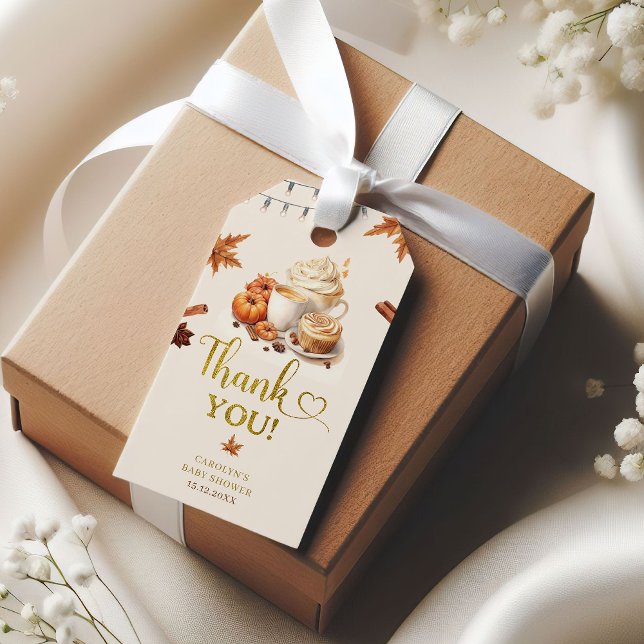 Fall Pumpkin Baby Shower Gift Tag (Creator Uploaded)