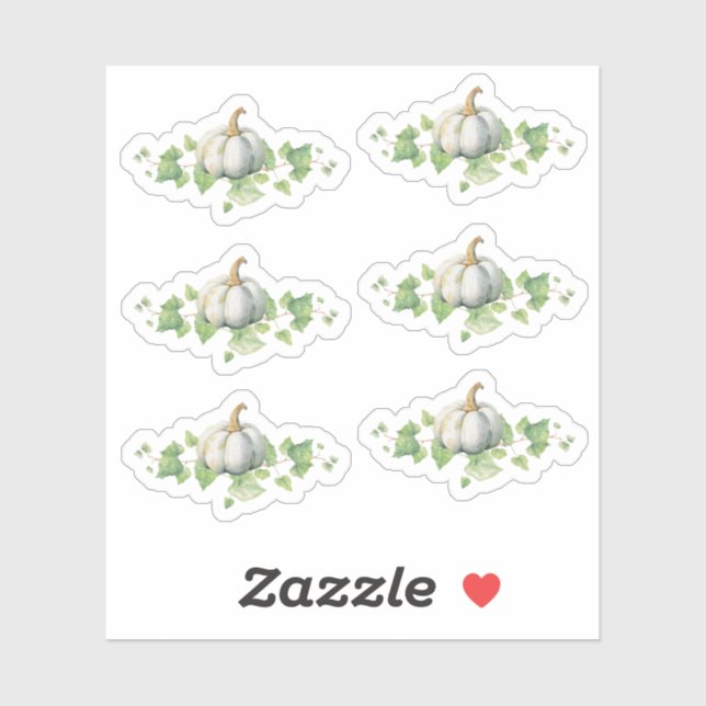 Fall Pumpkin Baby Shower Party Decor Sticker Sheet (Sheet)