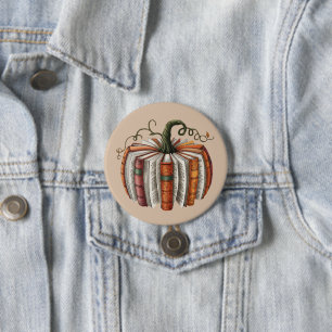 Fall Pumpkin Book Lover Booktok Halloween 7.5 Cm Round Badge