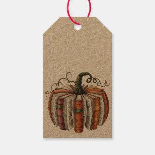 Fall Pumpkin Book Lover Booktok Halloween Gift Tags