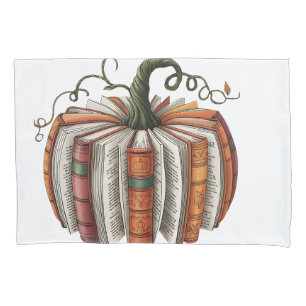 Fall Pumpkin Book Lover Booktok Halloween Pillowcase