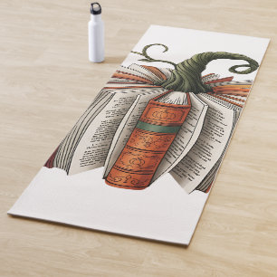Fall Pumpkin Book Lover Booktok Halloween Yoga Mat