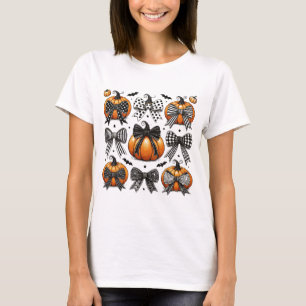Fall Pumpkin Bow T-Shirt