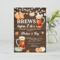 Fall Pumpkin Brews before I do's Rehearsal Dinner