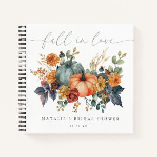 Fall Pumpkin Bridal Shower Guest Book