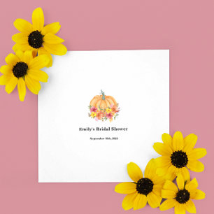 Fall Pumpkin Bridal Shower Napkin