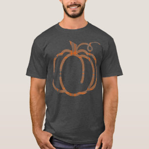 Fall Pumpkin Cute Thanksgiving Autumn Buffalo Plai T-Shirt