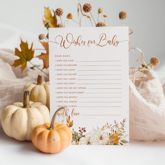 Fall pumpkin gender neutral wishes for baby (Creator Uploaded)