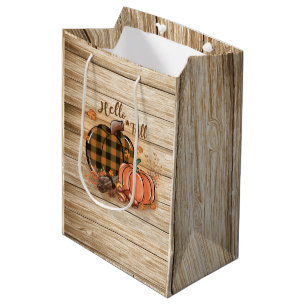 Fall Pumpkin Gift Bag