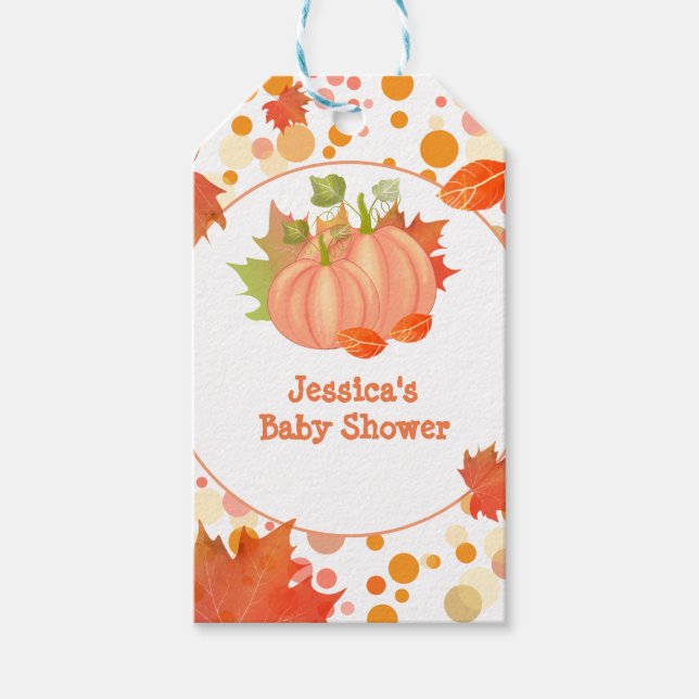 Fall Pumpkin Gift Tag (Front)