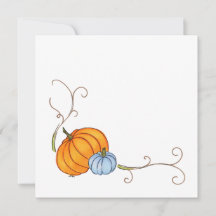 Fall Pumpkin Greeting Card