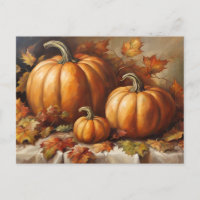 Fall Pumpkin Harvest, Autumn Leaves