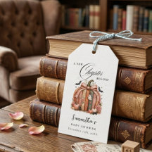 Fall Pumpkin New Chapter Begins Book Baby Shower