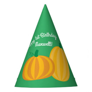 Fall Pumpkin Patch 1st Birthday Party Theme Hat