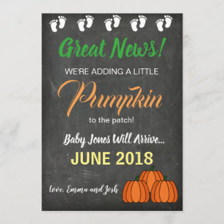 Fall Pumpkin Patch Baby Pregnancy Announcement