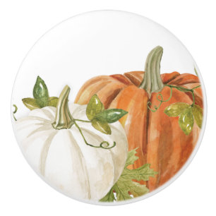 FALL PUMPKIN PATCH CERAMIC KNOB