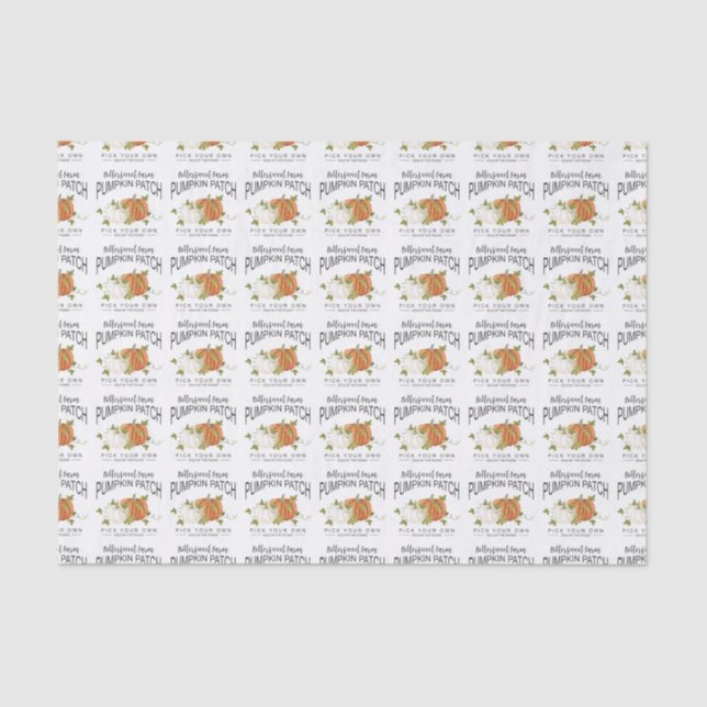 FALL PUMPKIN PATCH TISSUE PAPER (Front)