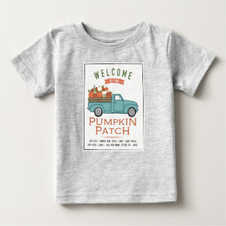 Fall Pumpkin Patch Truck Baby T-Shirt