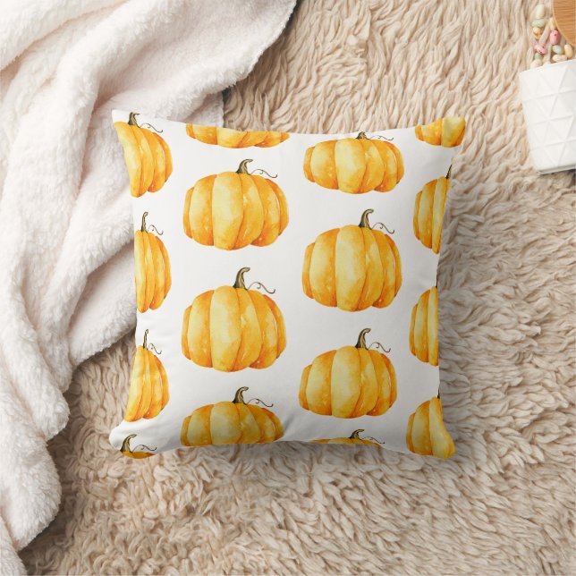 Fall Pumpkin Pattern | Autumn Harvest of Farmhouse Cushion (Blanket)