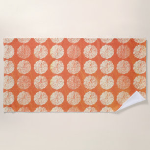 Fall Pumpkin Pattern Beach Towel