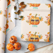 Fall Pumpkin Personalised Halloween Gift