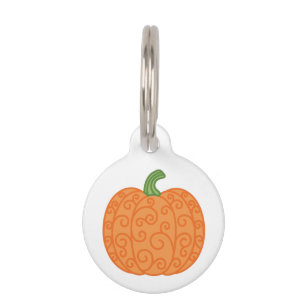 pumpkin dog tag