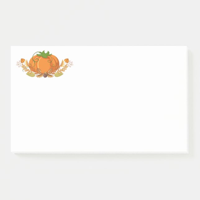 Fall Pumpkin Post Notes (Front)
