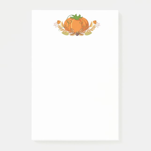 Fall Pumpkin Post Notes (Front)