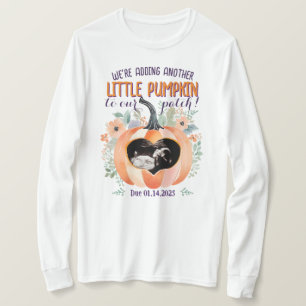 Fall Pumpkin Pregnancy Announcement Ultrasound T-Shirt