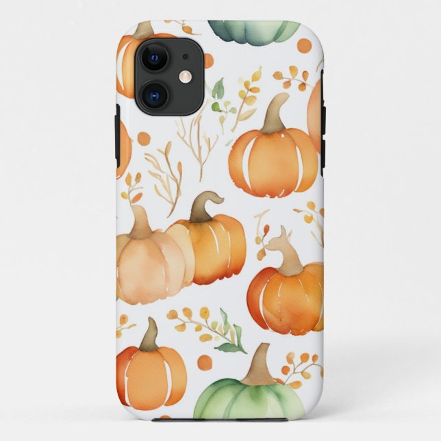 Fall Pumpkin Print Case-Mate iPhone Case (Back)