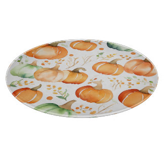 Fall Pumpkin Print Cutting Board