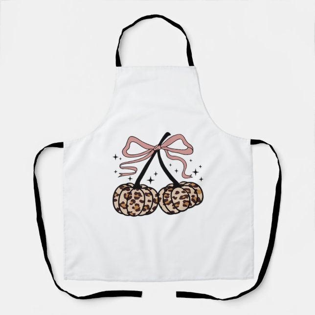 Fall Pumpkin, Pumpkin Cherries, Leopard Pumpkin, P Apron (Front)