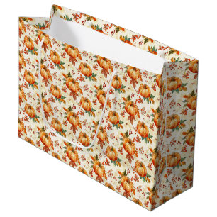 Fall Pumpkin Season Large Gift Bag