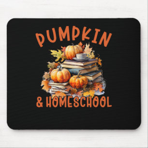 Fall Pumpkin Spice And Homeschool Life Funny Homes Mouse Pad