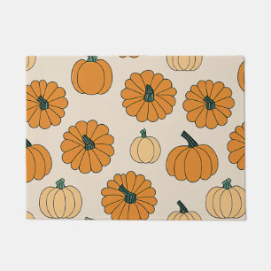 Fall Pumpkin Spice Halloween Thanksgiving Pumpkins Doormat