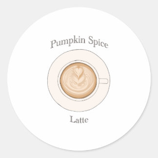 Fall Pumpkin Spice Latte Sticker