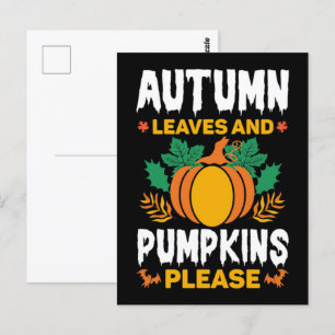 Fall Pumpkin T-Shirt, Autumn Fall Shirt, 2025 Postcard