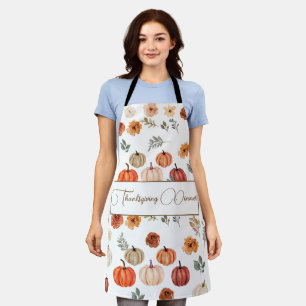 Fall Pumpkin Thanksgiving Dinner Apron