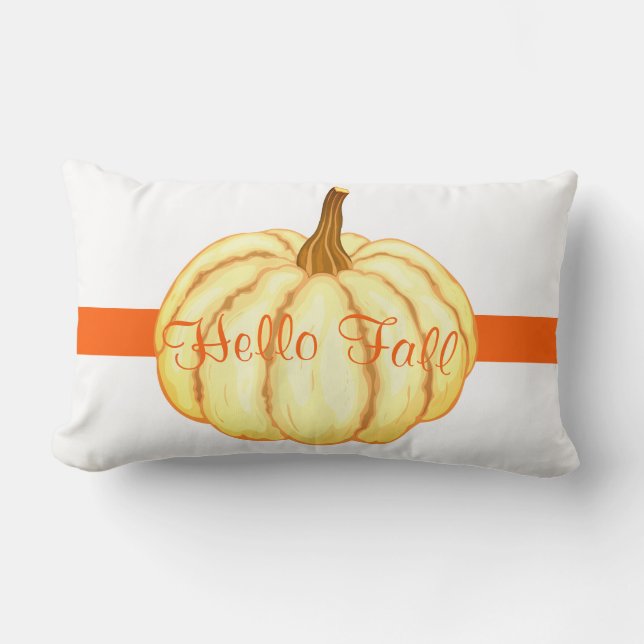 Fall Pumpkin Throw Pillow (Front)