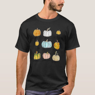 Fall Pumpkin Varieties Hello Pumpkin Season Thanks T-Shirt