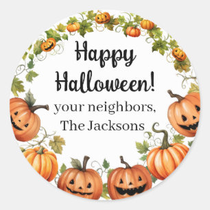 Fall pumpkins and Jack-o-lantern Stickers