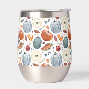 Fall Pumpkins & Autumn Leaves Pattern