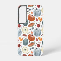 Fall Pumpkins & Autumn Leaves Pattern
