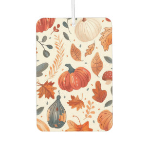 Fall pumpkins car air freshener