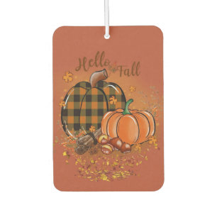 Fall pumpkins car air freshener
