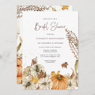 Fall Pumpkins   Floral Autumn Bridal Shower