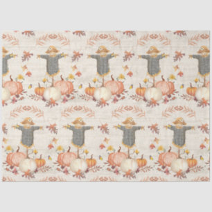 Fall Pumpkins Harvest Autumn Leaf Rustic Decoupage Tissue Paper