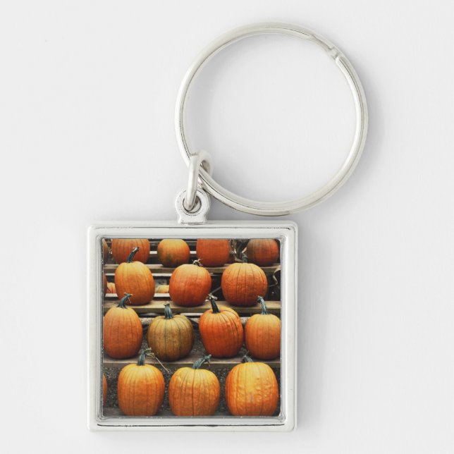 Fall pumpkins key ring (Front)