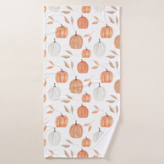 Fall Pumpkins & Leaves Hand Towel